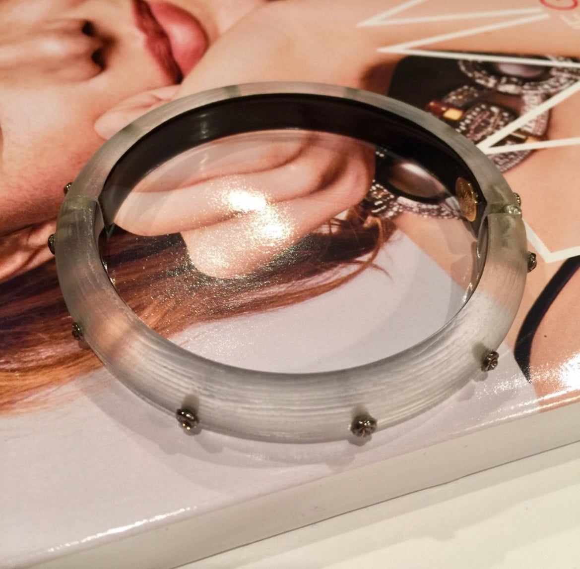 Alexis Bittar Hinged & Faceted Bangle