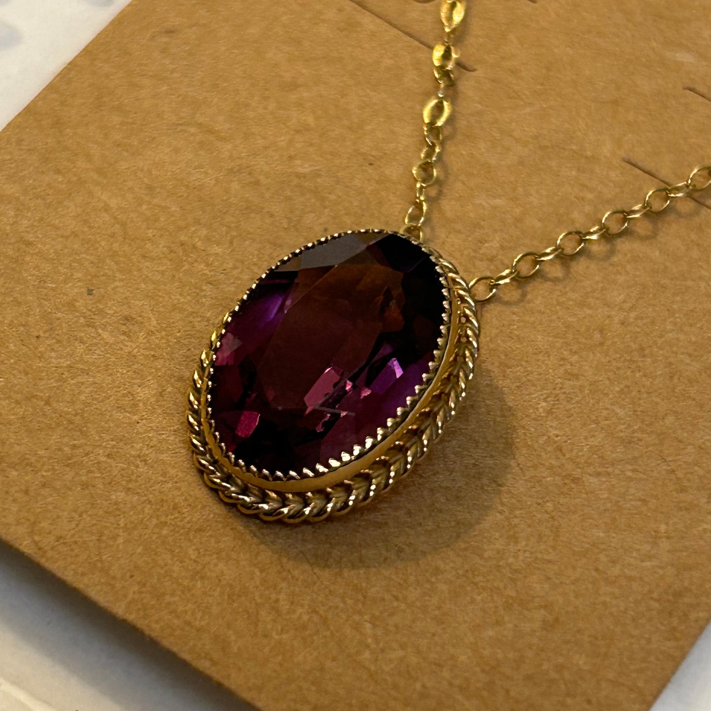 VINTAGE AMETHYST PENDANT